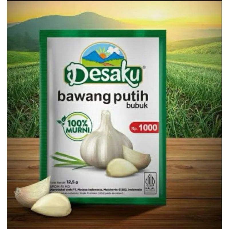 

DESAKU BAWANG PUTIH BUBUK 1Renceng ( isi 12pcs)