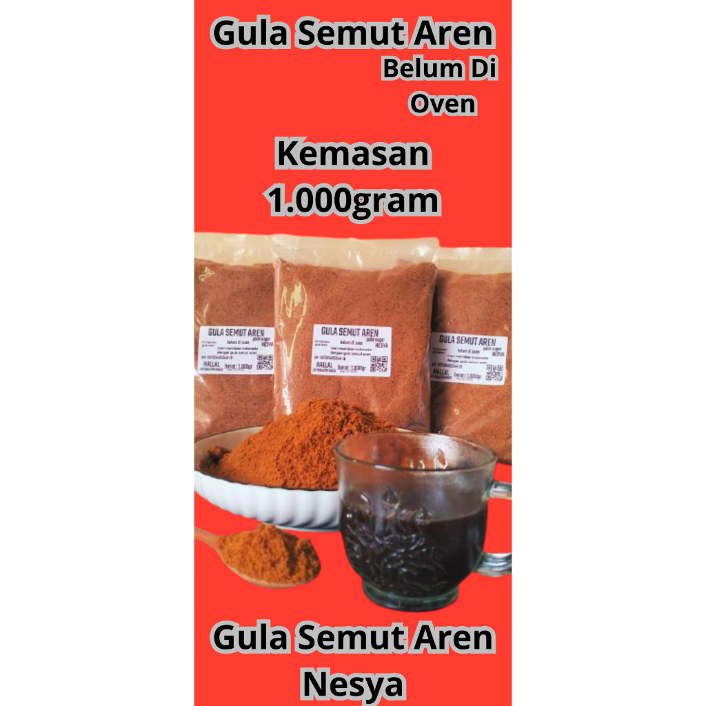 

gula semut aren/palmsugar non oven kemasan 1.000gram