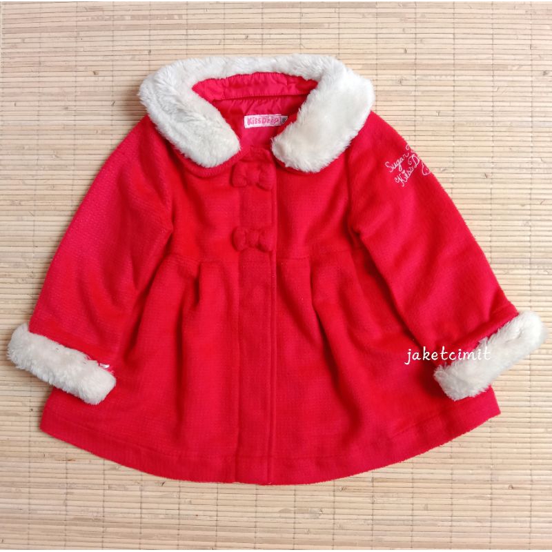 Coat wool anak korea Kiss Drop