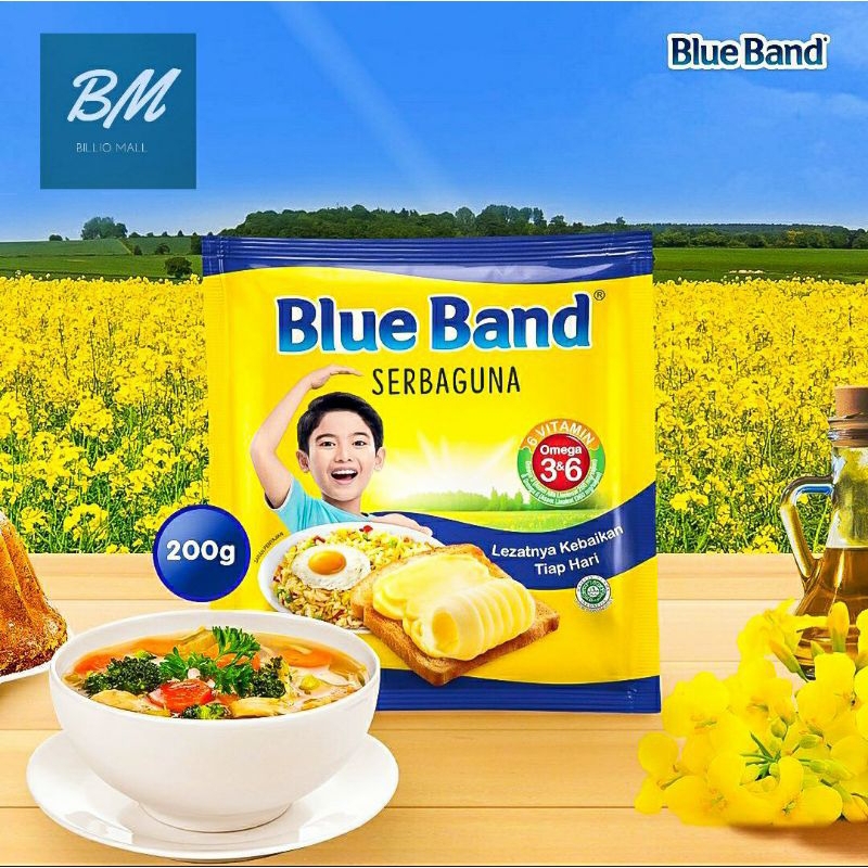 

Blue Band Saset berat bersih 200g