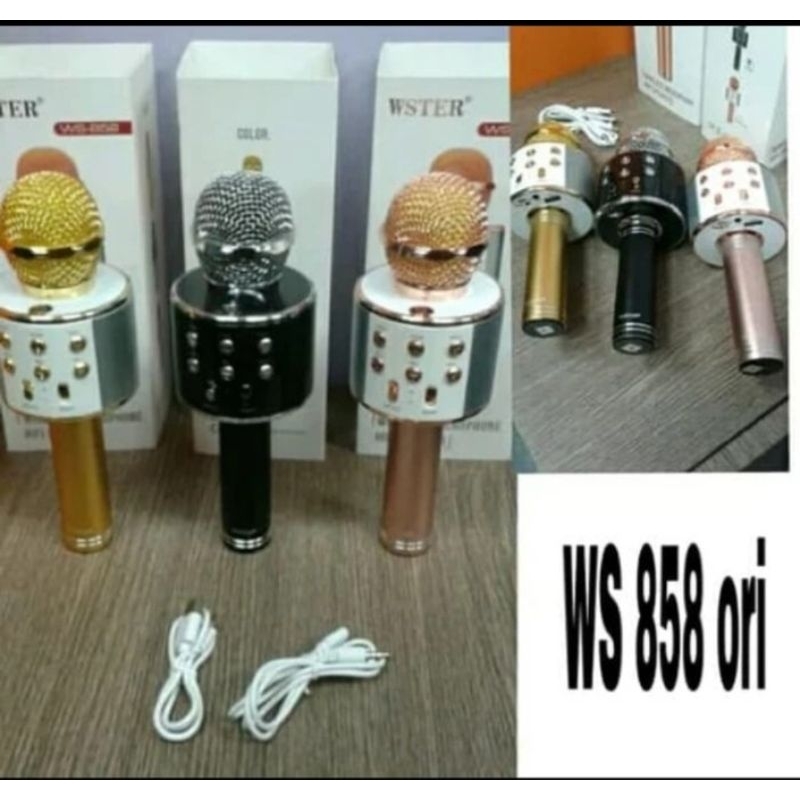 MIC WS858 ORIGINAL / MIC BLUETOOTH KARAOKE