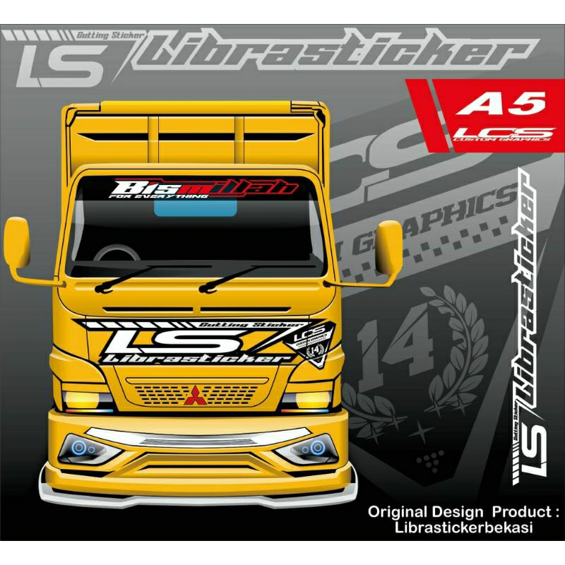 cutting sticker truck bismillah