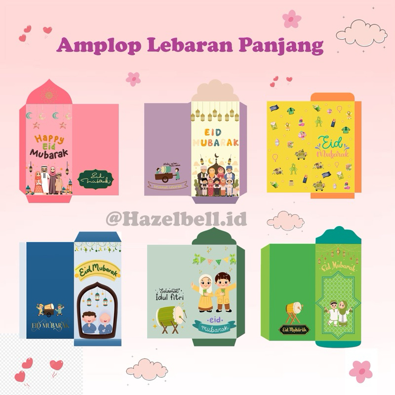 

Hazelbell Amplop Lebaran Panjang Premium/Amplop THR 2025 / Viral