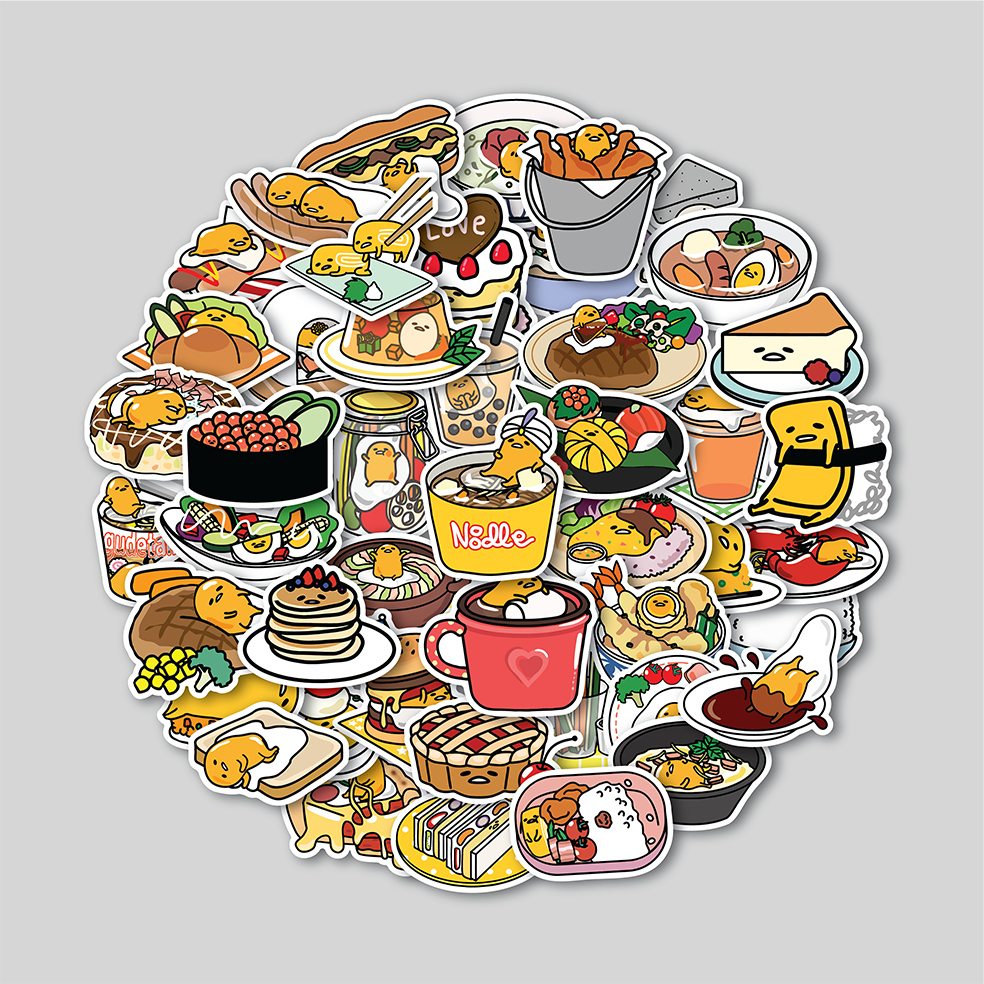 

STICKER PACK GUDETAMA GOURMET | STICKER TUMBLER | STIKER LAPTOP KOPER HELM