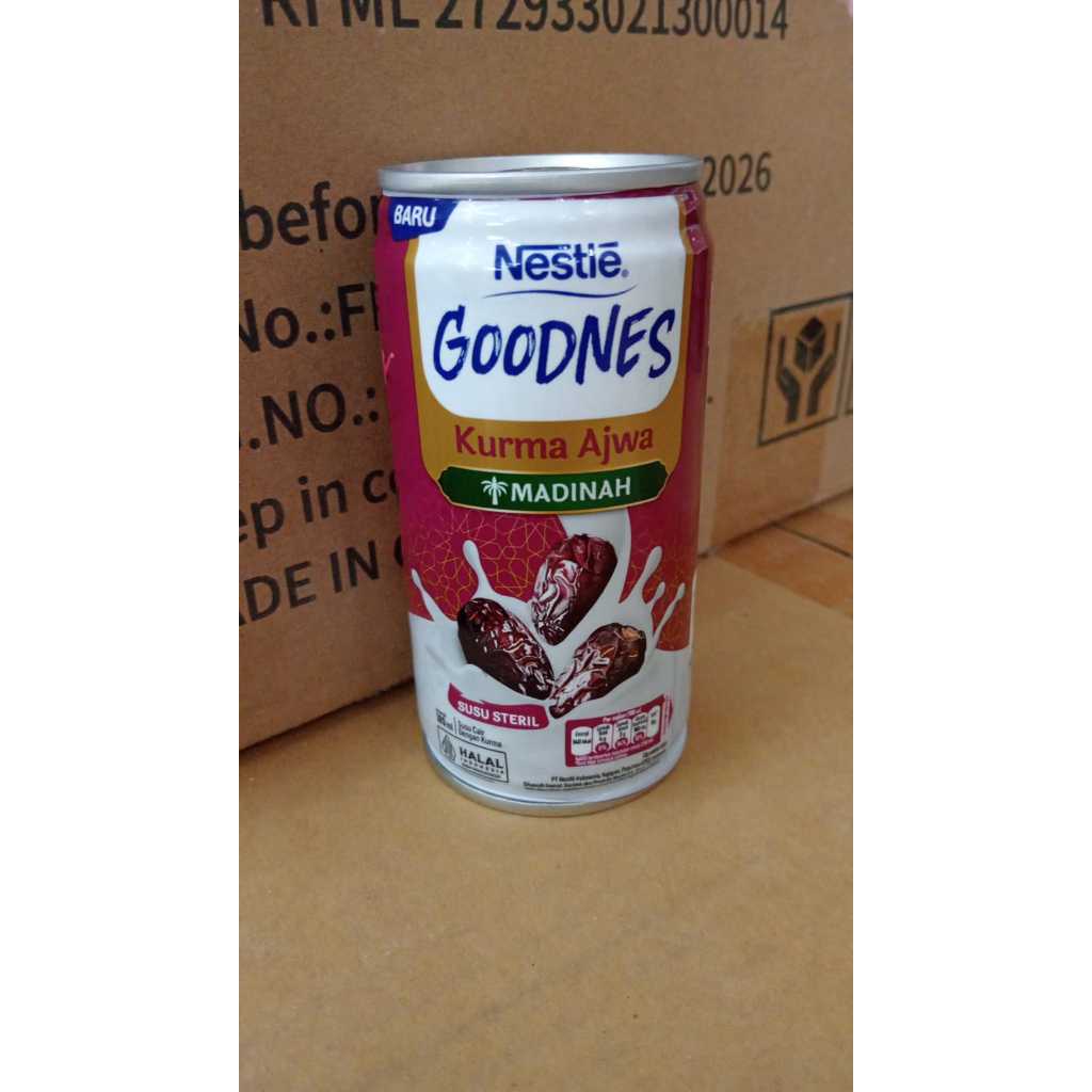 

Nestle GooDNes Kurma Ajwa Madinah 189 Ml Barcode 8992696525399
