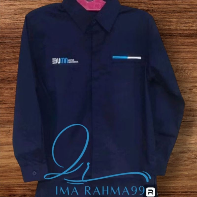 kemeja BUMN LIS seragam BUMN LIS baju BUMN LIS lengan panjang