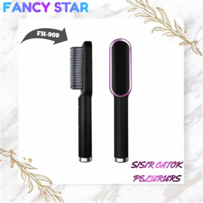 FH909 HQT-908 Sisir Catokan Sisir Pelurus Rambut Catok Rambut 2 in 1