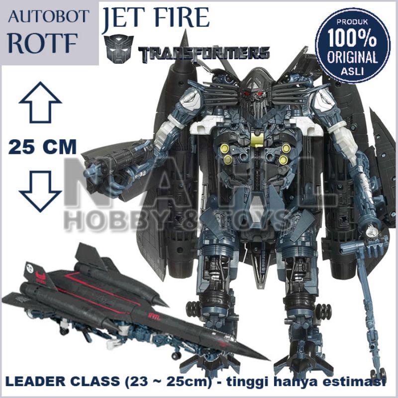 Robot Transformers Set OF 2 ROTF Autobot Optimus Prime + Jetfire - Leader Class - Ori Hasbro