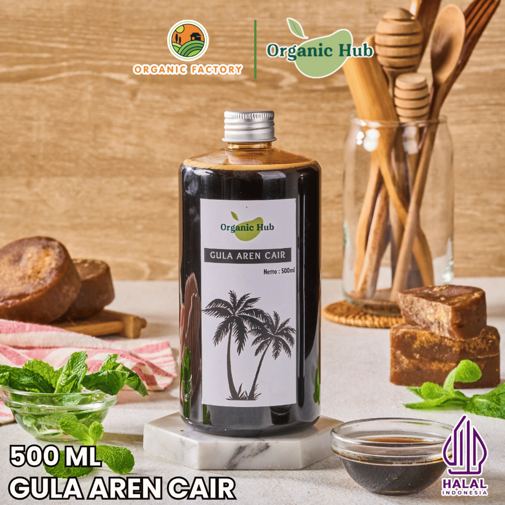 

Organic Hub Gula Aren Cair Original Premium Quality Organik Liquid Palm Sugar 100% Murni Asli 500 ml