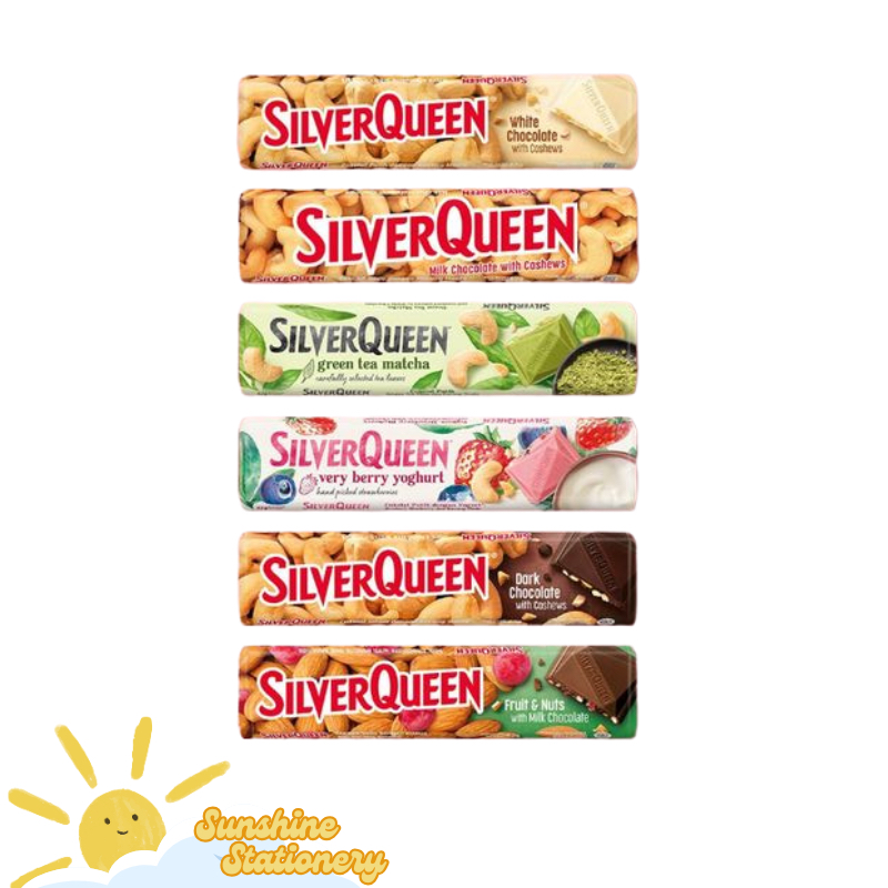 

SILVERQUEEN Coklat Milk Chocolate Cashew Almond Matcha Yoghurt 25gr 58gr