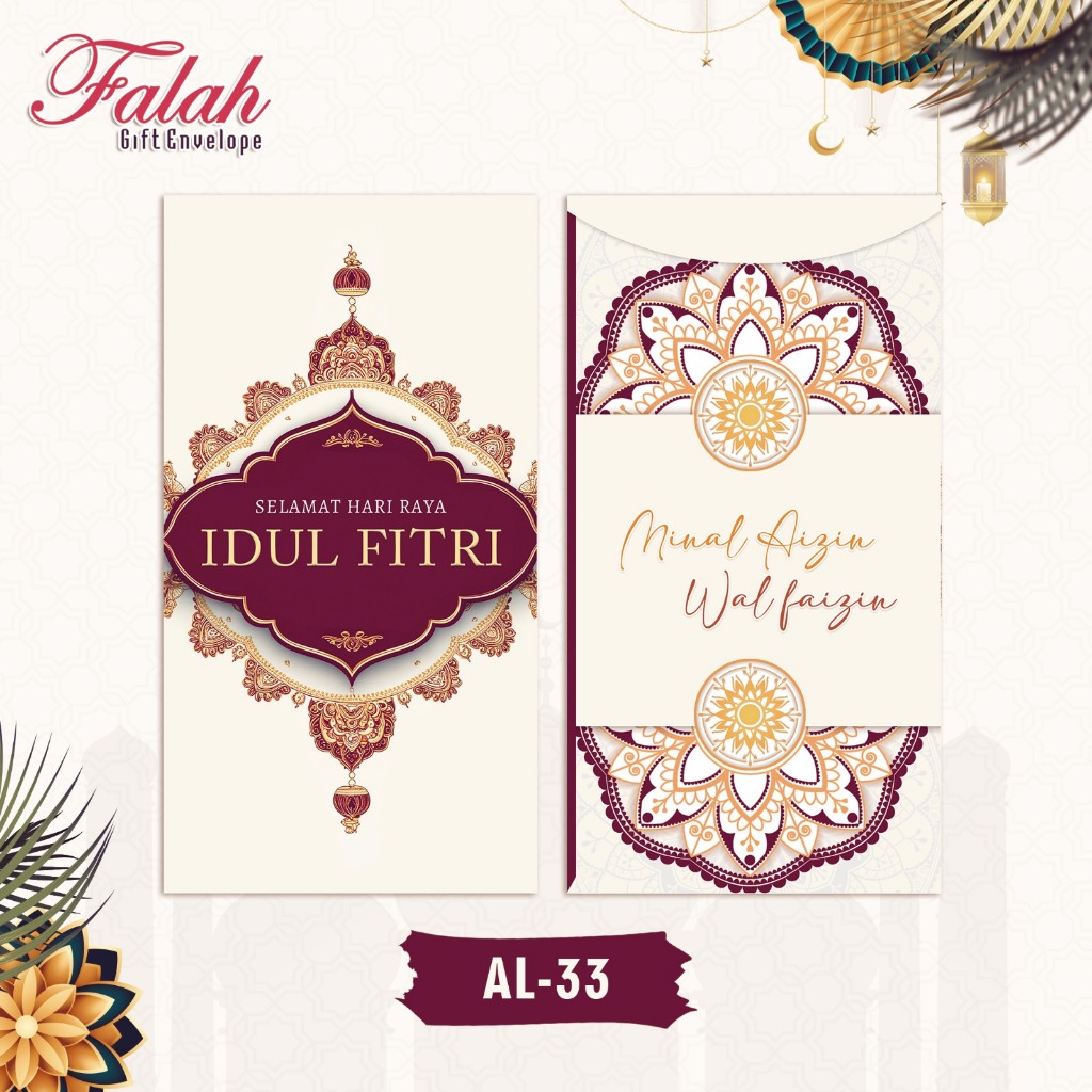 

Amplop Lebaran / Ampau Lebaran Idul Fitri - TANGGUNG (8 x 15 cm) - ISI 50 PCS