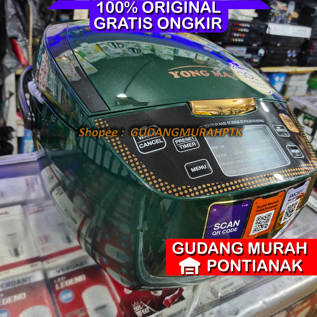 Rice cooker Yong Ma digital SMC 8017 / Magic com Yong ma digital 2Liter /magic com multifungsi