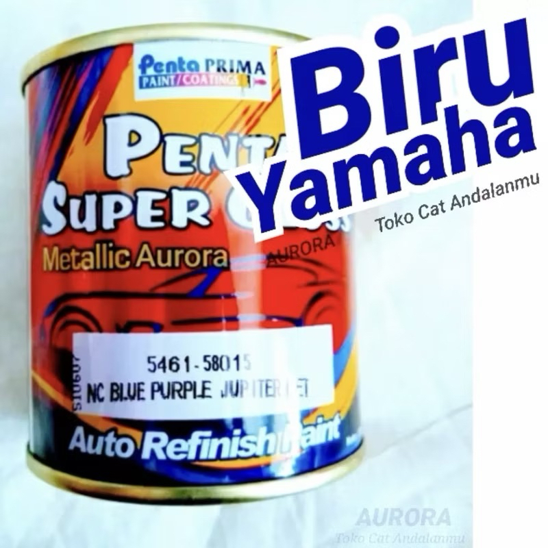 Cat Penta Super Gloss NC Blue Purple Jupiter Met 200ml Biru Metalik Yamaha Motor / Metallic Metalic 