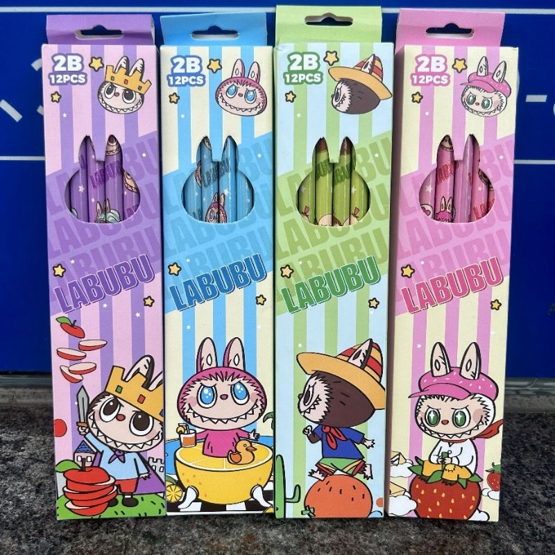 

PENSIL 2B LABUBU LUCU PREMIUM 1 PACK 12pcs