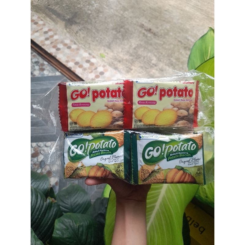 

Go Potato Chips Kentang Ori, Asin (isi 20) Snack Cemilan