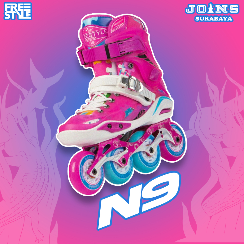 Sepatu Roda Anak Inline Skate Anak Freestyle N9 Pink