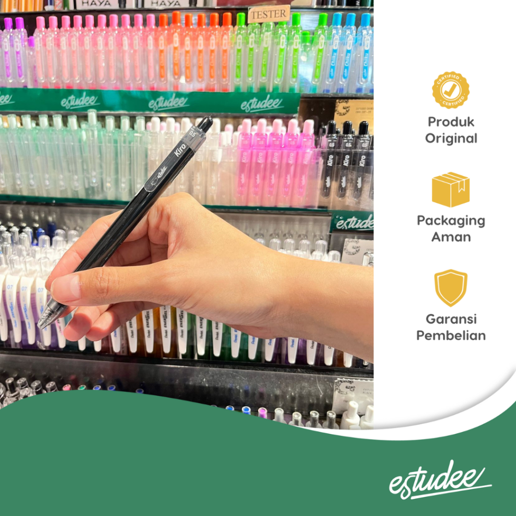 

ESTUDEE KIRO GELPEN 0.5 INK BLACK - BLACK EGP-443