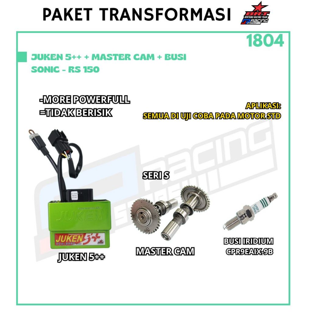 BRT ECU Juken 5 + Master Cam Sonic - Rs 150 - Promo 1804