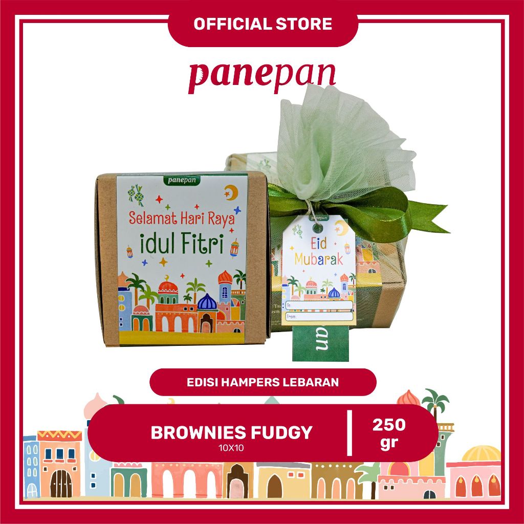 

Hampers Idul Fitri / Parcel Ramadan Brownies Panggang Ukr 10x10 By Panepan + FREE KARTU