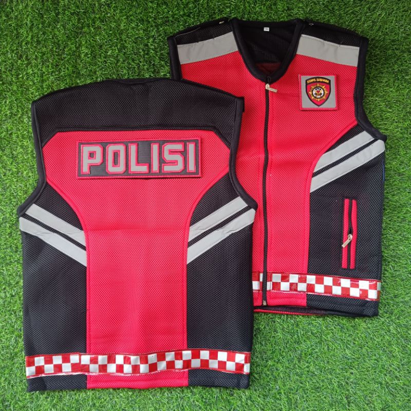Rompi Sabhara Tebal Merah Maroon / Rompi Sabhara POLRI / Rompi Sabhara