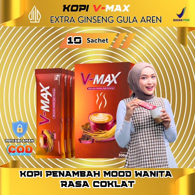 

Kopi v-max kopi instan kopi penambah mood gairah wanita rasa coklat bersertifikasi BPOM aman