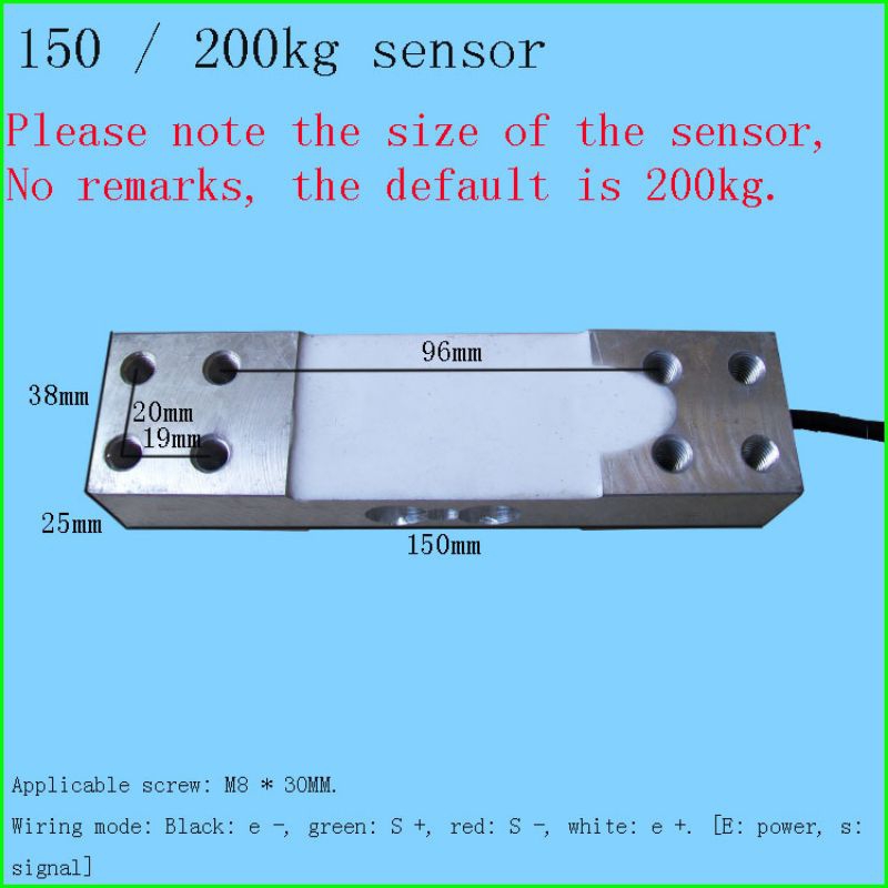 load cell loadcell sensor timbangan 150kg/350kg