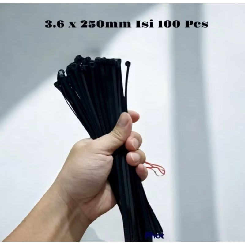 

Kabel Ties (Promo) 30cm 15cm 10cm 20cm kabel ties tebal Teval 3.6 x 250mm ISI 100 PCS Murah