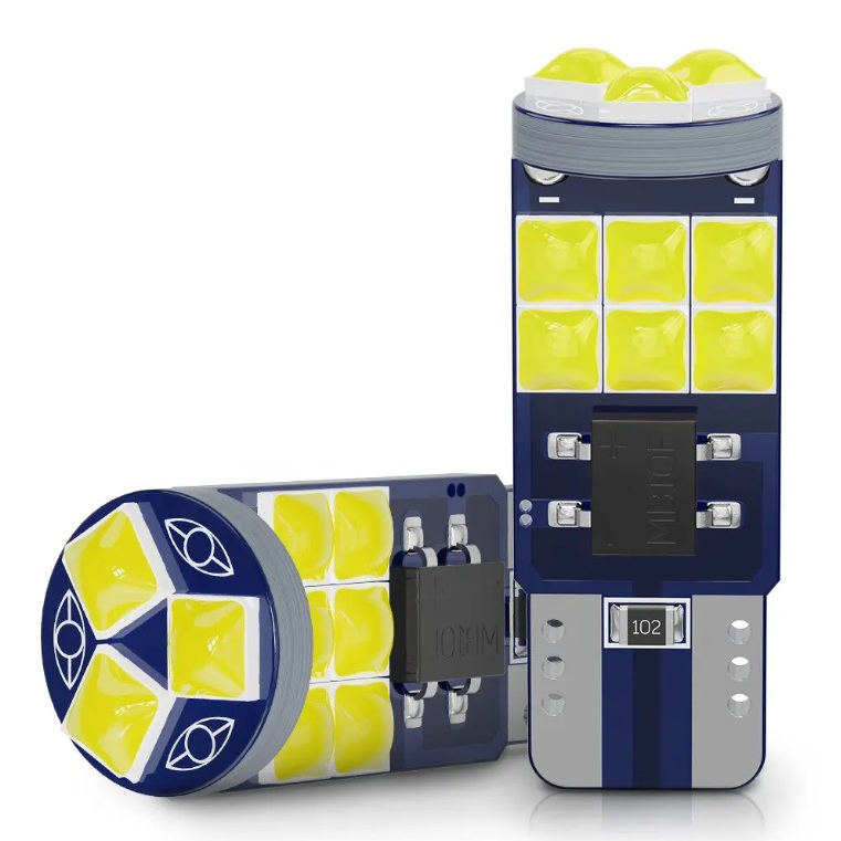 Lampu LED T10 W5W 15 SMD Chip 3030 Sein Sen 15 Mata Motor Mobil