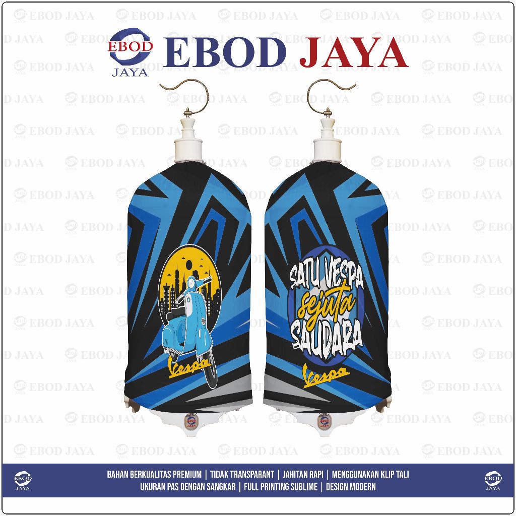 KERODONG FULL PRINTING SANGKAR LOVEBIRD - VESPA