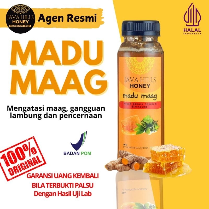 

Ay00! Java Hills Honey Madu Maag Lambung Gerd Mual Herbal Javahills Honey