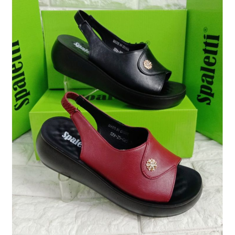 Sandal sepatu wedges import SPALETTI SPA 25-65 terbaru original