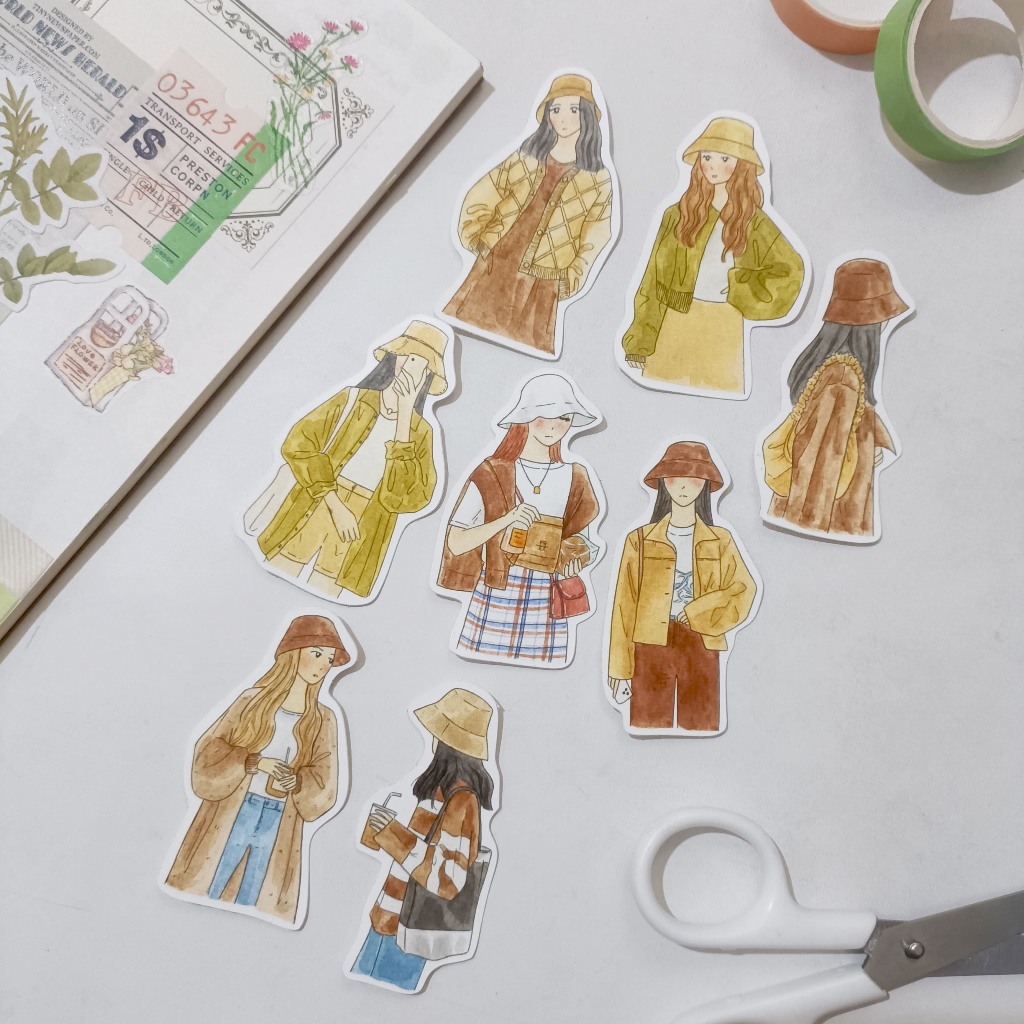 

BLOOMY SUNDAY STUDIO Vinyl Sticker Pack / Stiker Die Cut Laminasi Doff