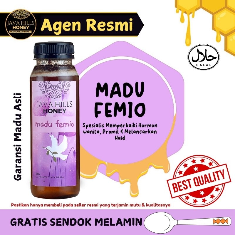 

Java Hills Honey Madu Femio Herbal Asli Murni Premium Spesialis Memperbaiki Hormon Wanita Promil Melancarkan Haid Bisa COD Bayar Ditempat | Javahills Honey