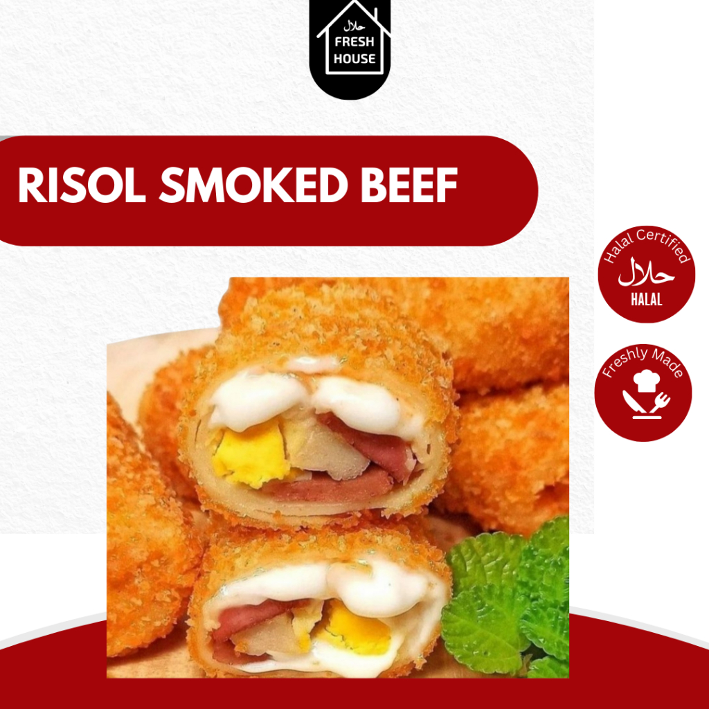 

RISOL SMOKED BEEF / DAGING ASAP FROZEN RISOLLAKU ISI 10