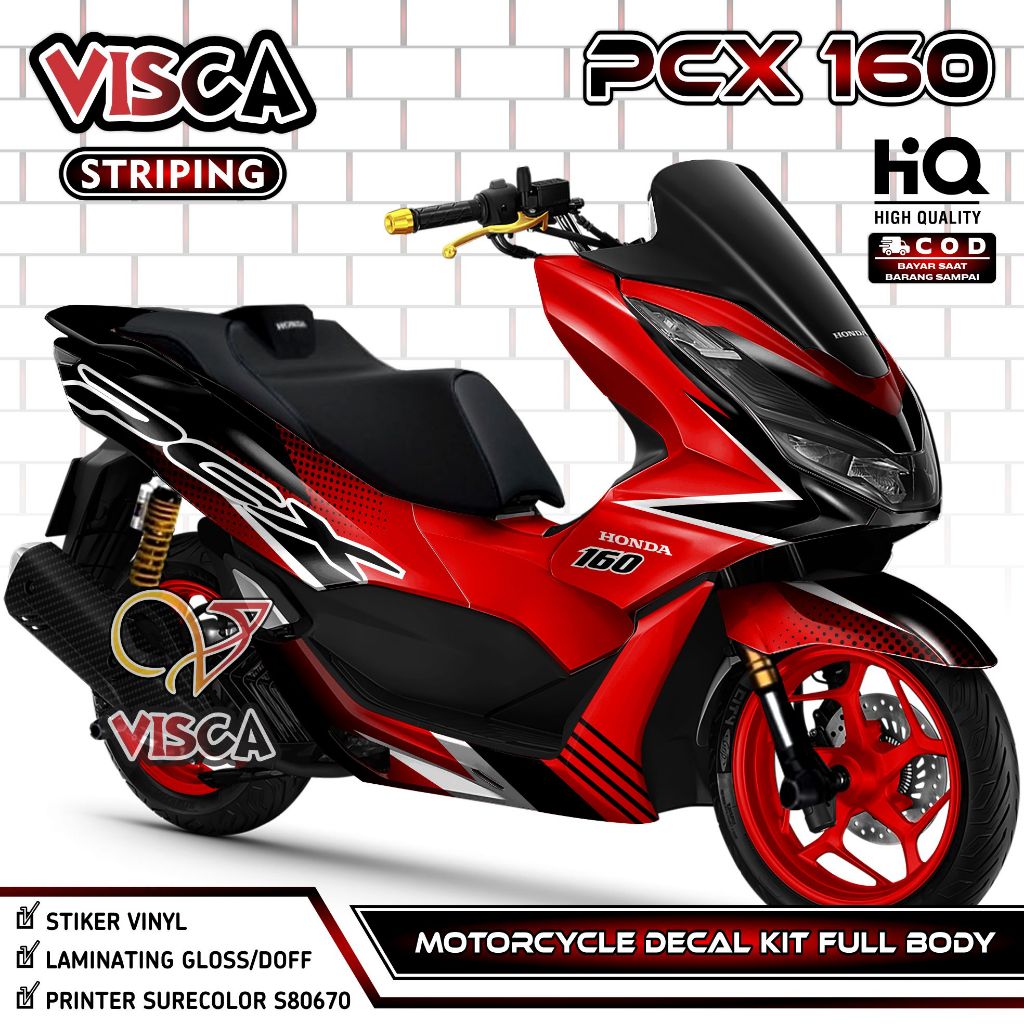 Decal PCX 160 Full Body - Stiker PCX 160 2021 Full Body - Dekal PCX 160 2022 Full Body - Striping PC