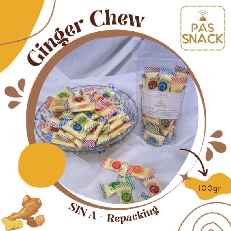 

Permen Jahe SIN A NTK (100 gr) - Ginger Chew - Ginger Candy - Permen Jadul - Ting ting Jahe