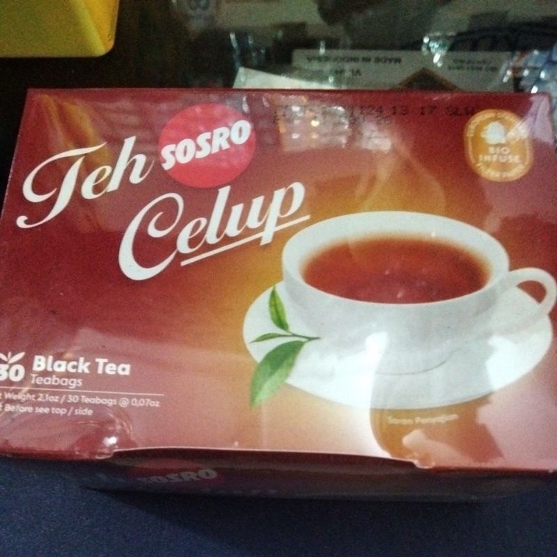 

TEH CELUP SOSRO KOTAK 60 GR(ISI 30PCS)