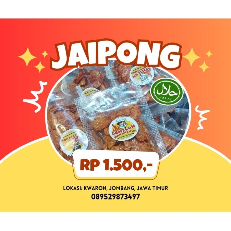 

Camilan Jaipong pedas manis