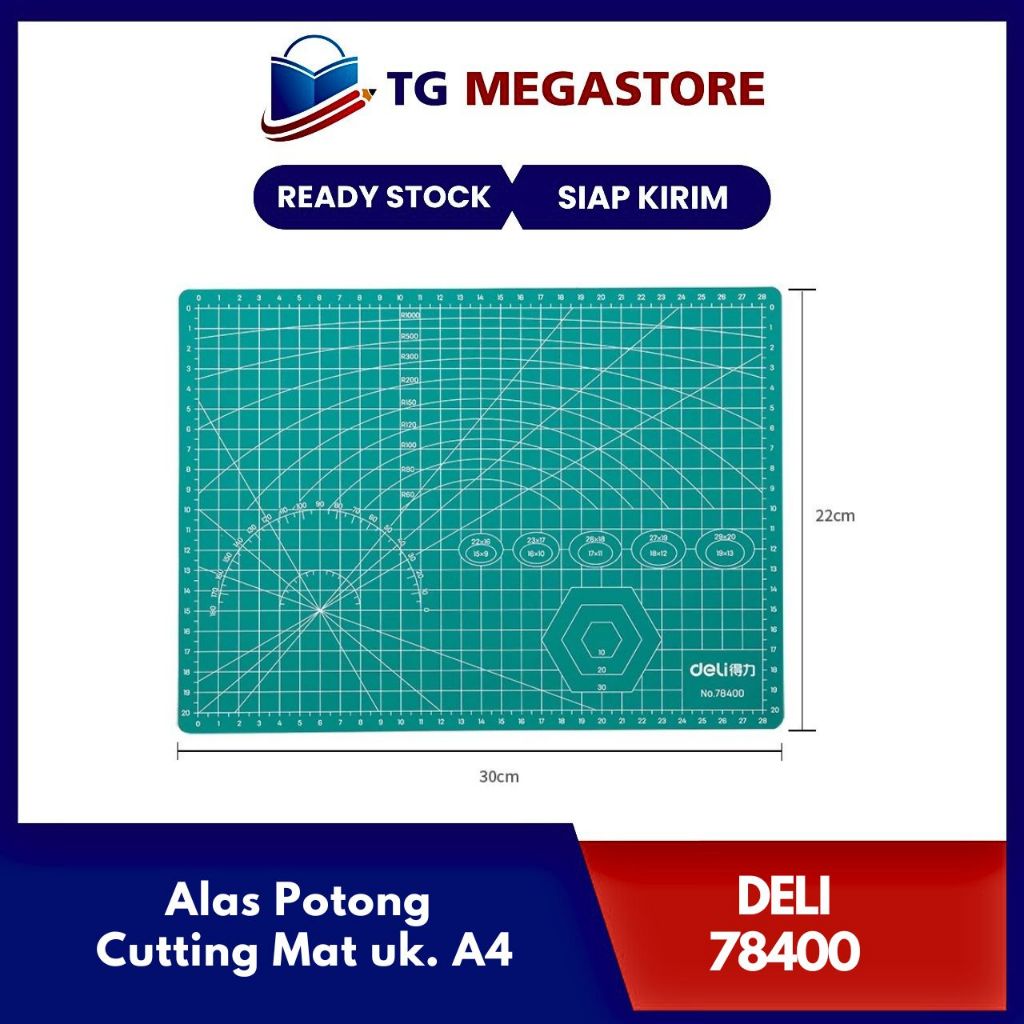 

Alas Potong DELI Cutting Mat uk. A4 - 78400