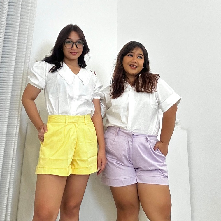 Size & Soul - Valerie Pants | Celana Pendek Wanita High Waist Big Size | M-L-XL