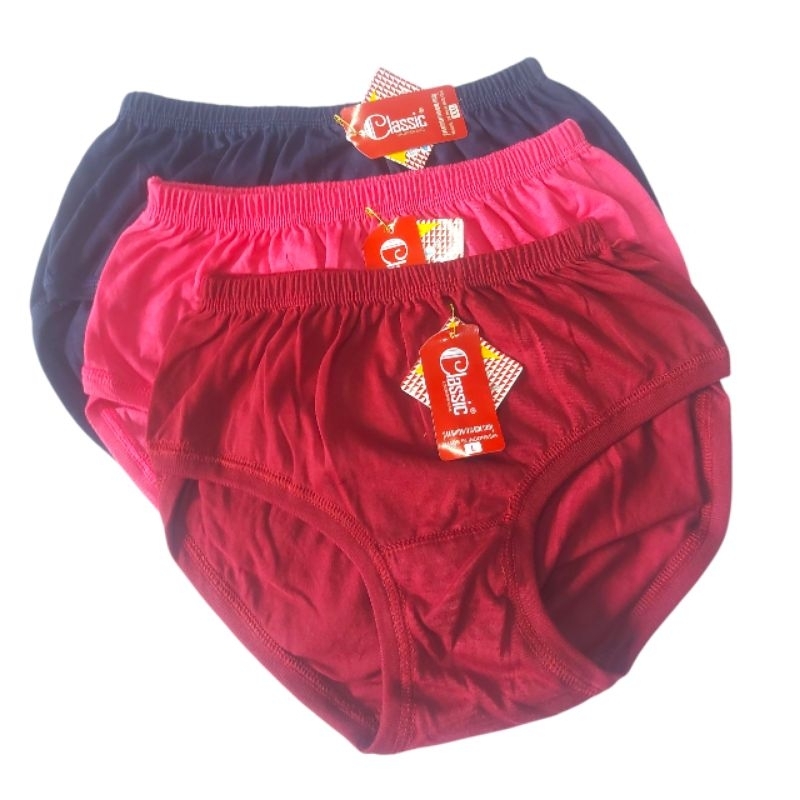 Celana Dalam Wanita Merek Classic CD Katun Polos size L XL  XXL