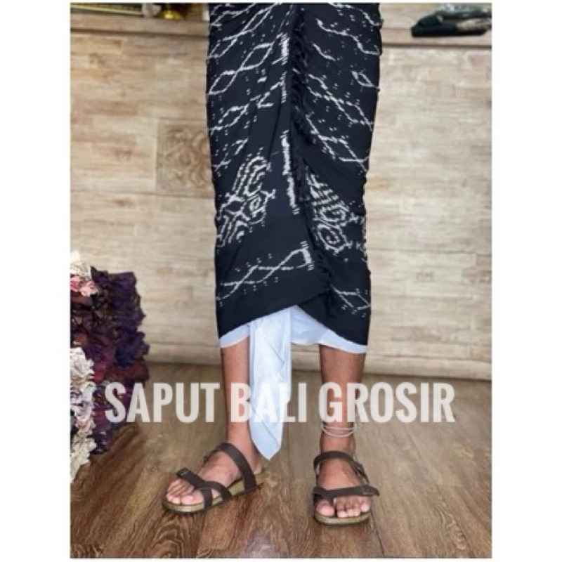 motif hewan SAPUT BALI GROSIR - saput bali pria terbaru - tenun blanket-udeng-endek-kuning - saput a