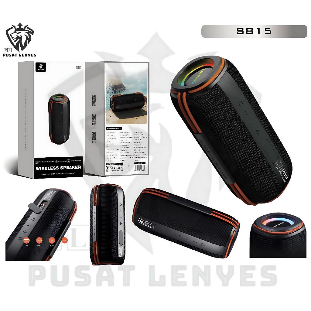 S815 - Speaker LENYES S-815 30W Wireless Speaker Bluetooth 5.3 Portable Hifi Stereo Bass RGB Light W