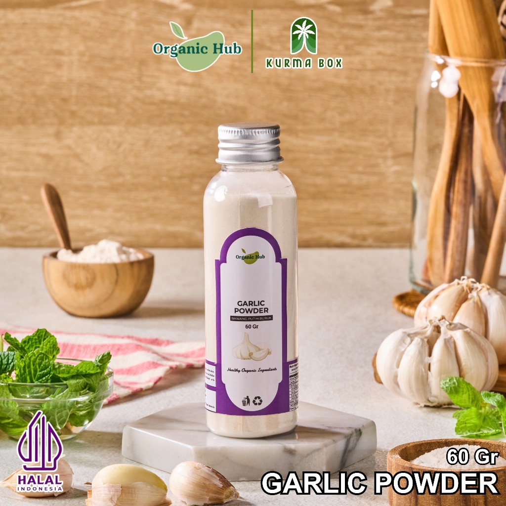

Organic Hub Garlic Powder Asli 100% Rempah Nusantara Bumbu Dapur Premium Quality 60 gr