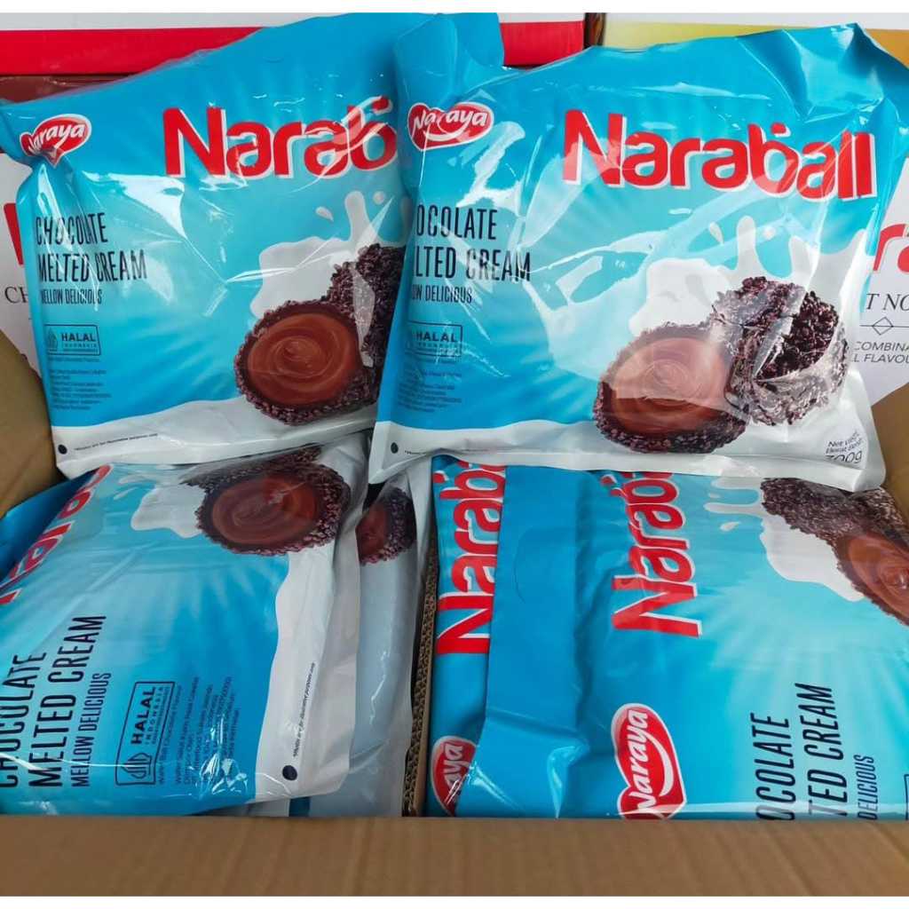 

[Big 300G] Naraya Naraball Original Melted Cream / Strawberry / Chocolate / Pandan Wafer Ball