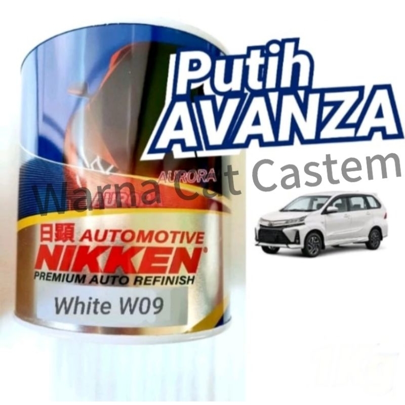 Cat Nikken White W09 Putih Avanza W09