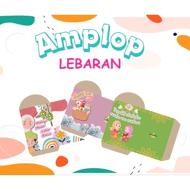 

AMPLOP LEBARAN IDULFITRI (ISI 12,24,50 PCS) AMPLOP KARAKTER LUCU