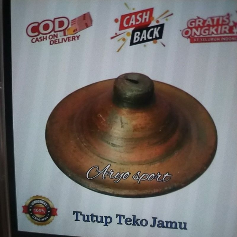 Tutup teko jamu Tutup kendi rebus jamu tutup kriuk rebus tanah liat