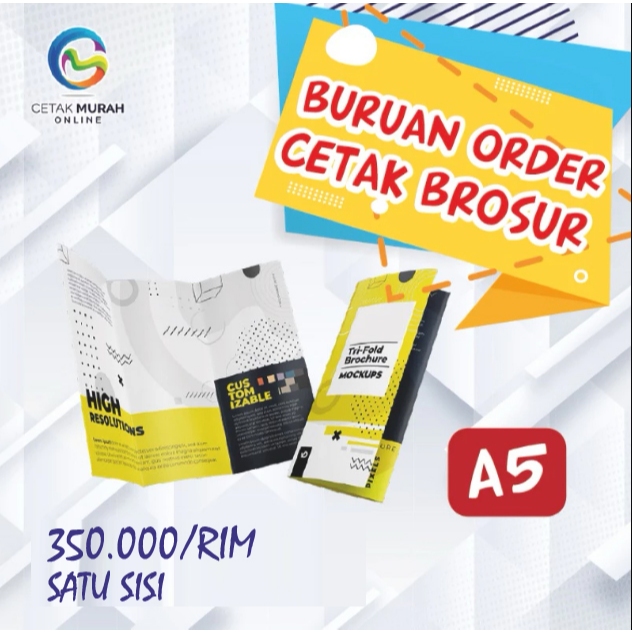 

Cetak Brosur A5 (1 Sisi ) 1000 lbr | Art Paper 120 gr | Juragan Brosur Jakarta