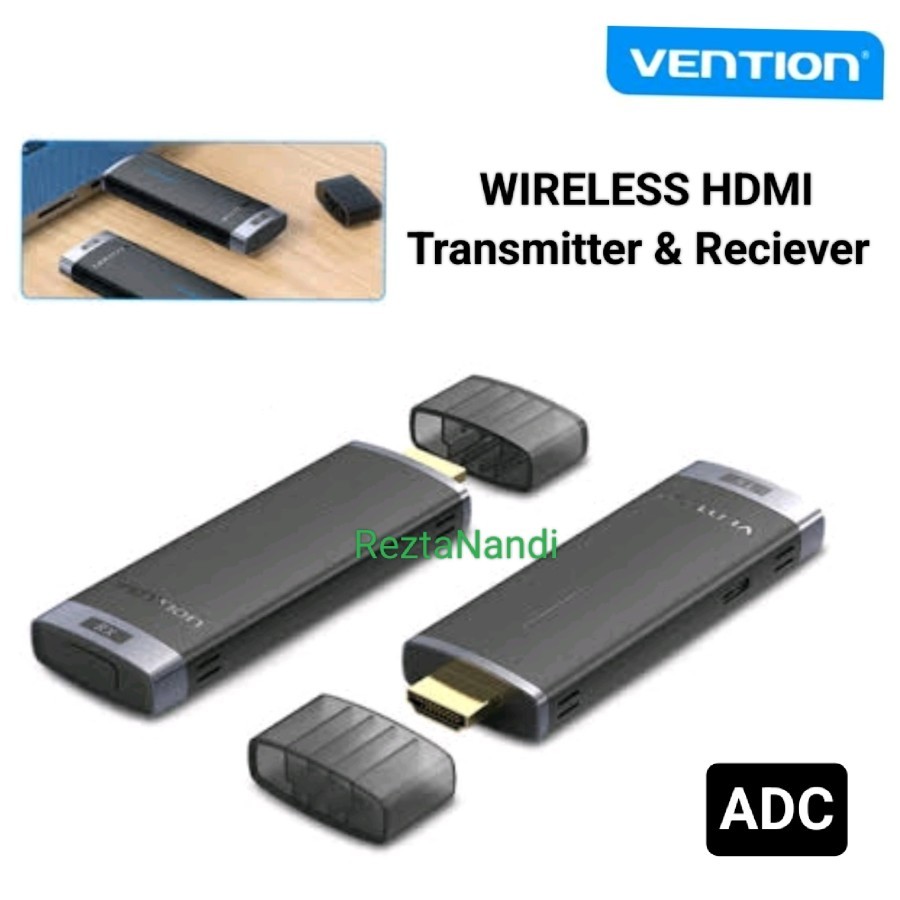 HDMI WIRELESS TRANSMITTER AND RECIEVER VENTION Wireless HDMI Dongle Mirroring - ADC